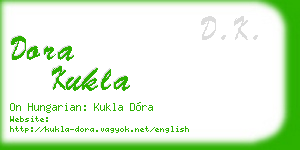 dora kukla business card